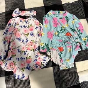 Floral and Tropical Baby Swimsuits